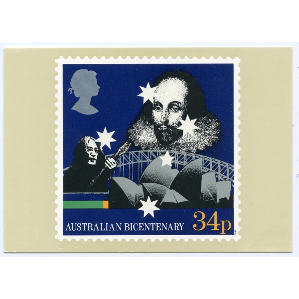 AUSTRALIAN BICENTENARY POCZTÓWKA A2723