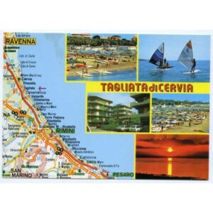TAGLIATA DI CERVIA MAPKA WIDOKÓWKA WR3092