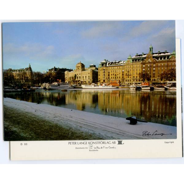 SZTOKHOLM STATEK WIDOKÓWKA KARNET WR3847/N