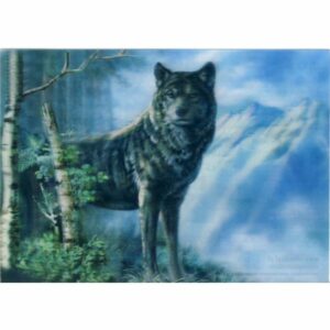 WILK POCZTÓWKA 3D TRÓJWYMIAROWA 3D097