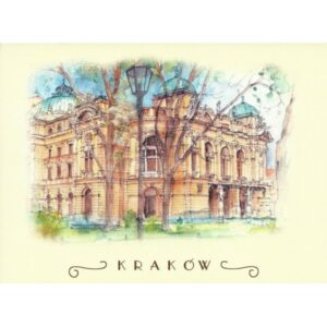KRAKÓW WIDOKÓWKA AKWARELA CZ-B-163