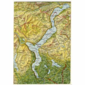 WŁOCHY LAGO MAGGIORE MAPKA WIDOKÓWKA A18969