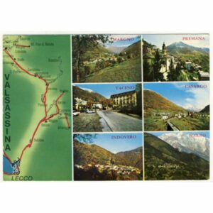 WŁOCHY VALSASSINA MAPKA WIDOKÓWKA A19009