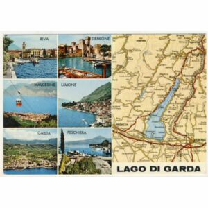 WŁOCHY LAGO DI GARDA MAPKA WIDOKÓWKA A19015