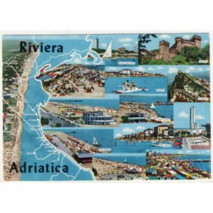WŁOCHY RIVIERA ADRIATICA MAPKA WIDOKÓWKA A19017
