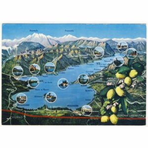 WŁOCHY LAGO DI GARDA MAPKA WIDOKÓWKA A19021