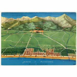 WŁOCHY MARINA DI PIETRASANTA MAPKA WIDOKÓWKA A19024