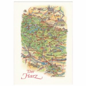 HARZ MAPKA WIDOKÓWKA A21880