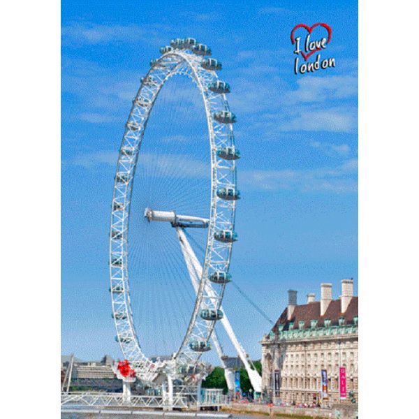 LONDYN POCZTÓWKA 3D TRÓJWYMIAROWA 3D341