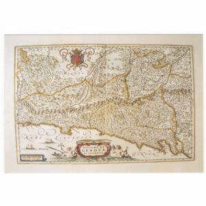 WŁOCHY GENOVA STARA MAPA MAPKA POCZTÓWKA A24157