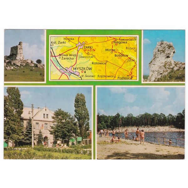 JURA KRAKOWSKO CZĘSTOCHOWSKA MAPKA WIDOKÓWKA A24805