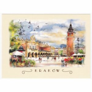KRAKÓW WIDOKÓWKA AKWARELA CZ-B-206