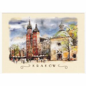KRAKÓW WIDOKÓWKA AKWARELA CZ-B-207