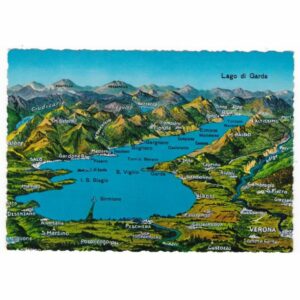 WŁOCHY LAGO DI GARDA MAPKA WIDOKÓWKA A25720