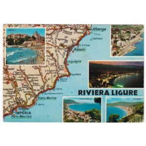WŁOCHY RIVIERA LIGURE MAPKA WIDOKÓWKA A25723