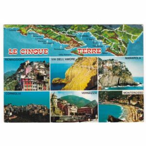 WŁOCHY 5 TERRE MAPKA WIDOKÓWKA A25731