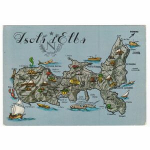 WŁOCHY ELBA MAPKA WIDOKÓWKA A25732