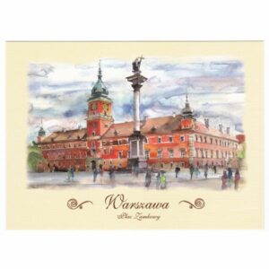 WARSZAWA WIDOKÓWKA AKWARELA CZ-WA-23
