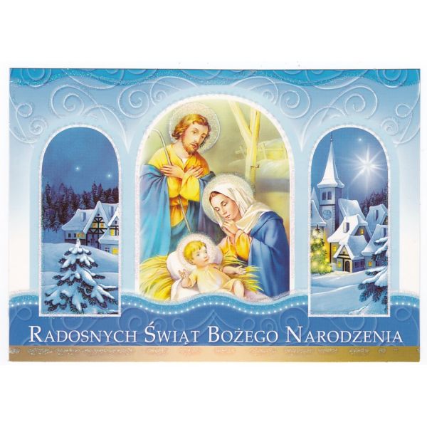 WESOŁYCH ŚWIĄT POCZTÓWKA WR7103