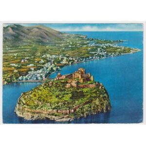 WŁOCHY ISCHIA DALL' AEREO ZAMEK WIDOKÓWKA A31143