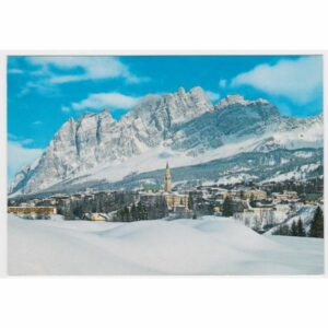 WŁOCHY DOLOMITY CORTINA ZIMA WIDOKÓWKA A31873