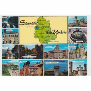 WŁOCHY UMBRIA MAPKA WIDOKÓWKA A31921