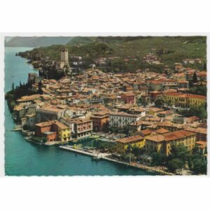 WŁOCHY MALCESINE PANORAMA ZAMEK WIDOKÓWKA A32123