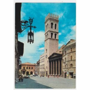 WŁOCHY ASYŻ TEMPIO DI MINERVA WIDOKÓWKA A32188