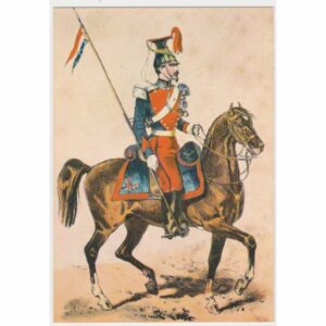 ŻOŁNIERZ LANSJER KOŃ POCZTÓWKA A32201