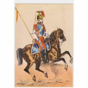 ŻOŁNIERZ LANSJER KOŃ GARDE IMPERIALE POCZTÓWKA A32204