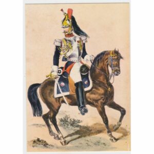ŻOŁNIERZ OFICER KIRASIER KOŃ GARDE IMPERIALE POCZTÓWKA A32207