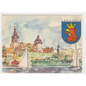 SZCZECIN HERB STATEK WIDOKÓWKA A32209