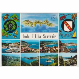 WŁOCHY ELBA MAPKA WIDOKÓWKA A32376