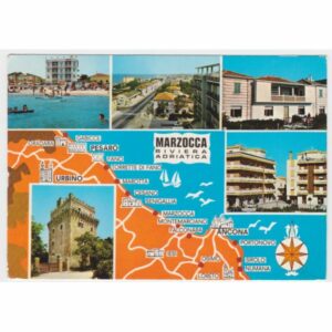 WŁOCHY RIVIERA ADRIATICA MAPKA WIDOKÓWKA A32697