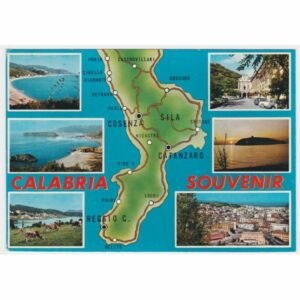 WŁOCHY KALABRIA MAPKA WIDOKÓWKA A32723