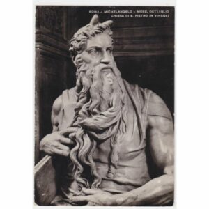 WŁOCHY RZYM MICHELANGELO MOJŻESZ WIDOKÓWKA A32759