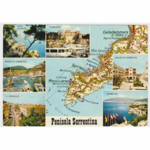 WŁOCHY PENISOLA SORRENTINA MAPKA WIDOKÓWKA A33082