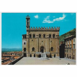 WŁOCHY GUBBIO PALAZZO DEI CONSOLI WIDOKÓWKA A33093