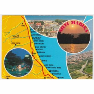 WŁOCHY SILVI MARINA MAPKA WIDOKÓWKA A33662