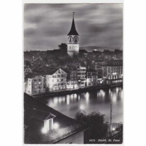 SZWAJCARIA ZURICH ST PETER WIDOKÓWKA A34080