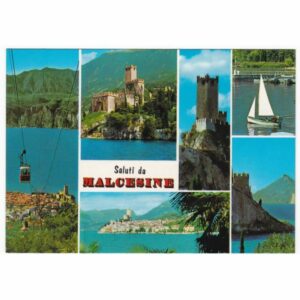 WŁOCHY MALCESINE ZAMEK WIDOKÓWKA A35816