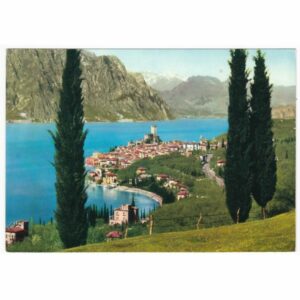 WŁOCHY MALCESINE ZAMEK WIDOKÓWKA A35819