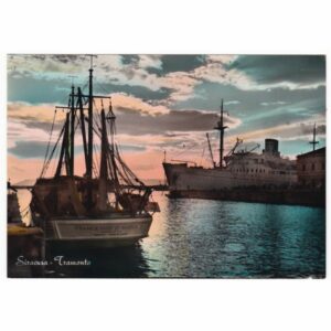 WŁOCHY SIRACUSA STATEK WIDOKÓWKA A41630