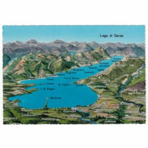 WŁOCHY LAGO DI GARDA MAPKA WIDOKÓWKA A42194
