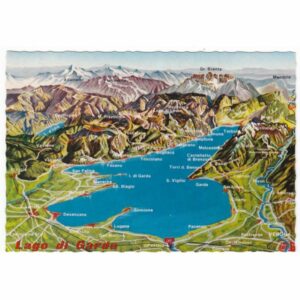 WŁOCHY LAGO DI GARDA MAPKA WIDOKÓWKA A42257