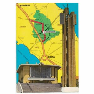 WŁOCHY COLLEVALENZO MAPKA WIDOKÓWKA A42416