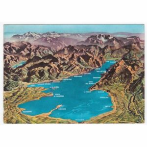 WŁOCHY LAGO DI GARDA MAPKA WIDOKÓWKA A43697