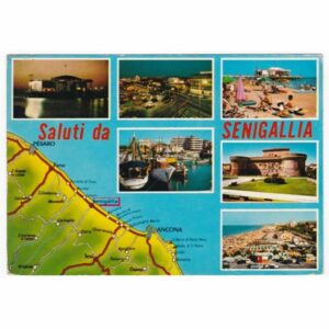 WŁOCHY SENIGALLIA MAPKA WIDOKÓWKA A43698