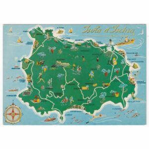 WŁOCHY ISCHIA MAPKA WIDOKÓWKA A43744