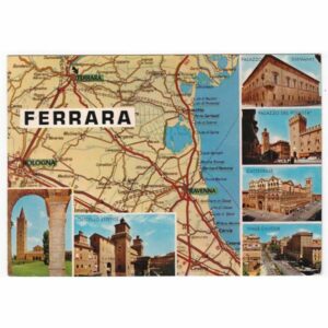 WŁOCHY FERRARA MAPKA WIDOKÓWKA A43747